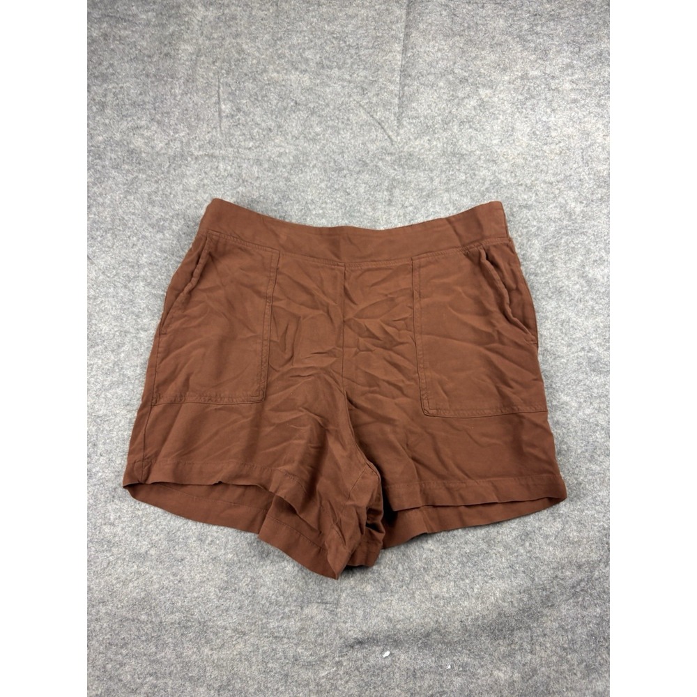 Wildfox Shorts Women's‎ L Brown Elastic Pull On Relaxed Fit Pocket Boho Coastal
